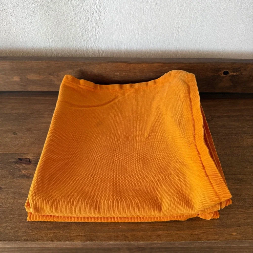 3pc IKEA GURLI Orange Pillow Covers 100% Cotton Zip Closure Cushion Covers